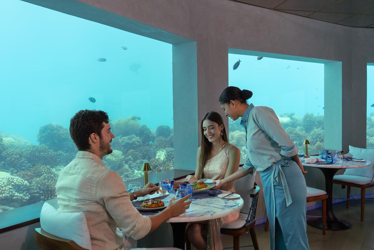 Only BLU under-ocean restaurant
