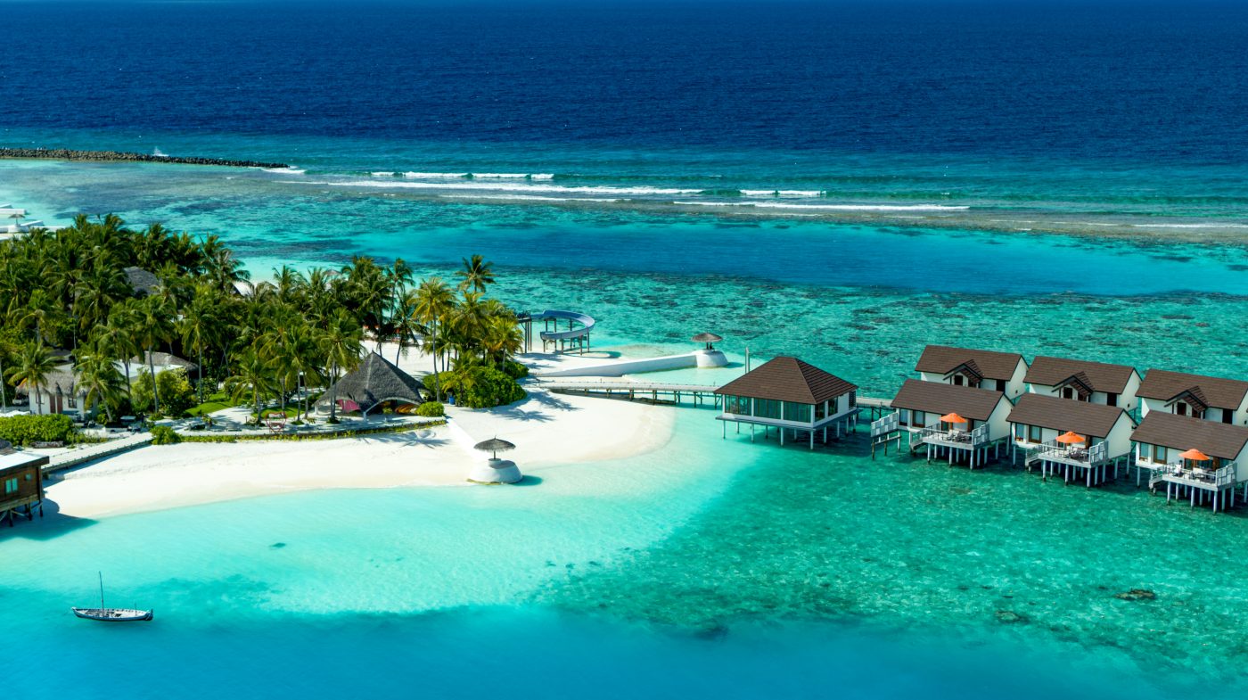 The beach where the Beach Villas sit at OBLU SELECT Sangeli