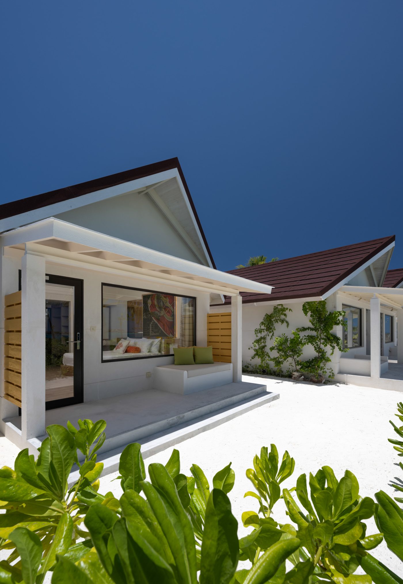 Beach Villa veranda, a few steps from the sand